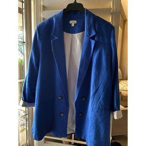 Jules & Leopold Oversized Blue Blazer  XL